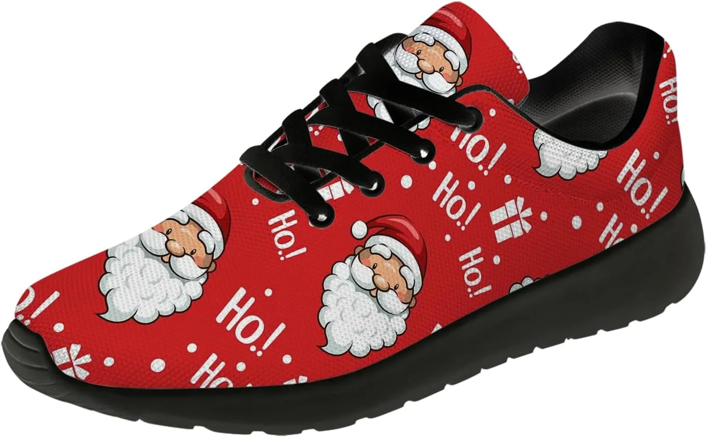 Christmas Shoes for Women Men Running Shoes HoHoHo Christmas Sneakers Gifts for Women Men