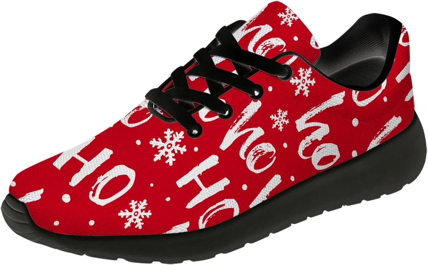 Christmas Shoes for Women Men Running Shoes HoHoHo Christmas Sneakers Gifts for Women Men
