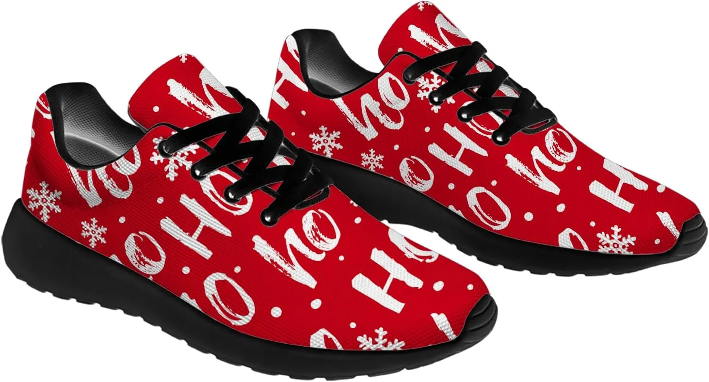 Christmas Shoes for Women Men Running Shoes HoHoHo Christmas Sneakers Gifts for Women Men