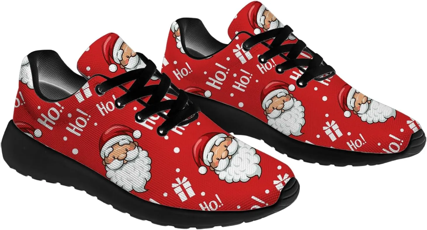 Christmas Shoes for Women Men Running Shoes HoHoHo Christmas Sneakers Gifts for Women Men