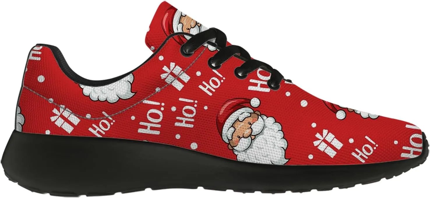 Christmas Shoes for Women Men Running Shoes HoHoHo Christmas Sneakers Gifts for Women Men