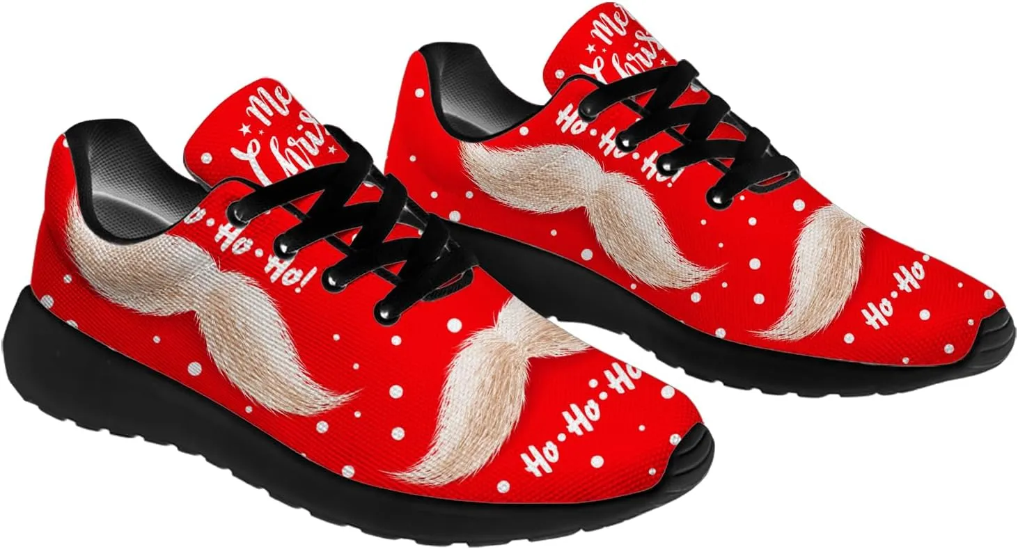 Christmas Tennis Shoes for Women Red Christmas Sneakers Running Shoes Gifts for Women Men Mom