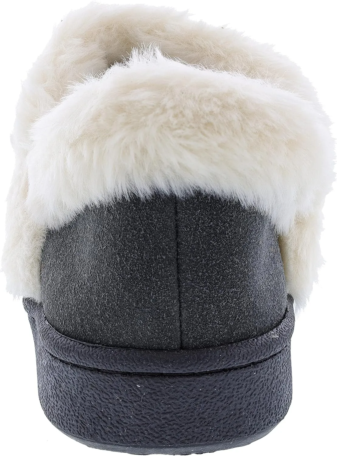 Clarks Indoor and Outdoor Black Slipper Cozy Wool Mule Slip-On Fur Lined Clogs