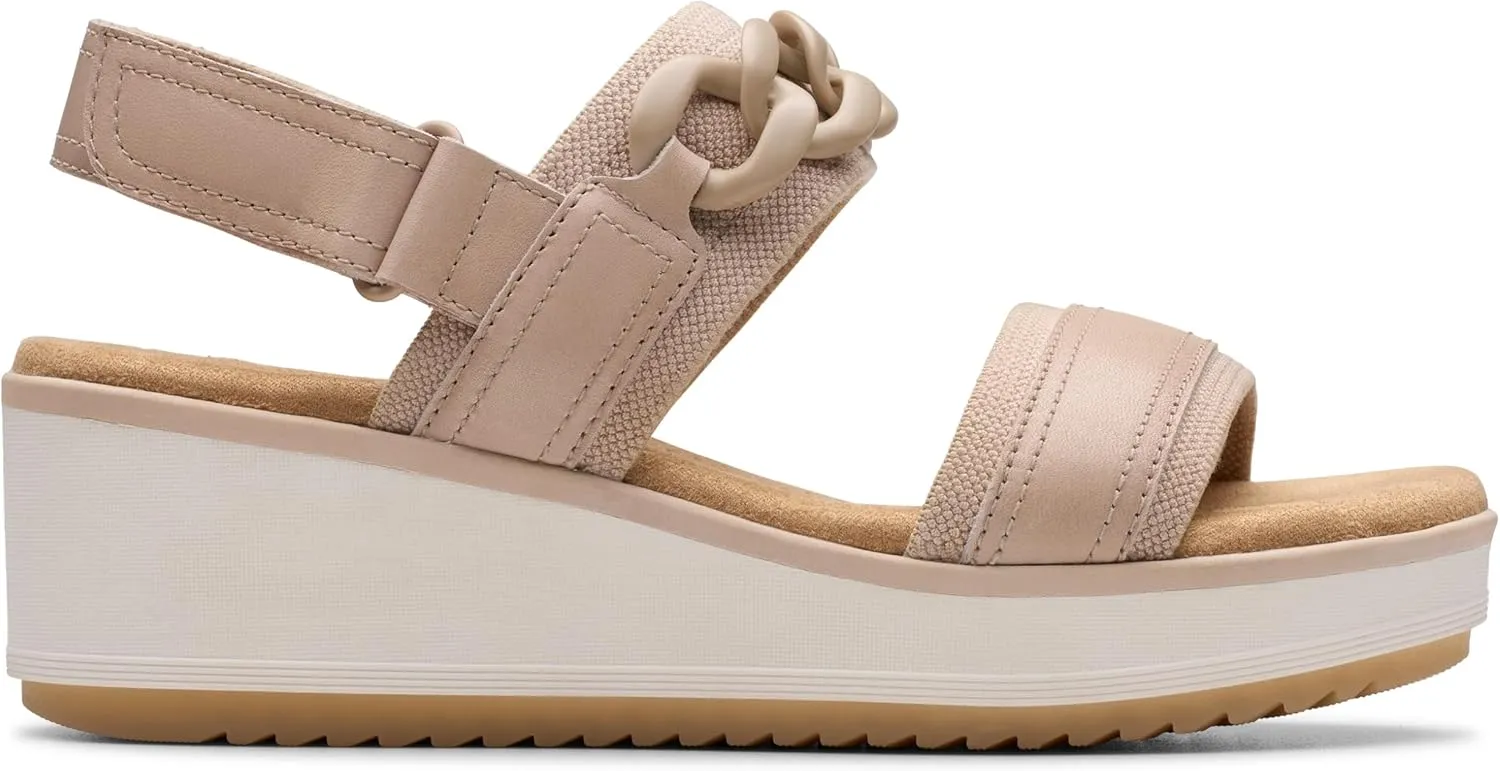 Clarks Women's Wrenly Eve Wedge Sandals