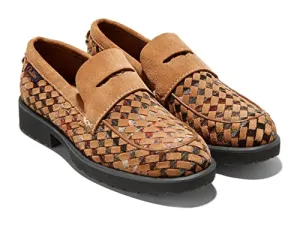 Cole Haan X Pendleton Geneva Penny Loafer Acadia Plaid/Golden Honey/Caviar 6 B (M)
