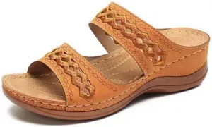 Comfortable Arch Support Flip Flops - Women's Breathable Solid Color Sandals Fashionable Mesh Design Walking Shoes Casual Slides Sports All-Matc for Daily Wear