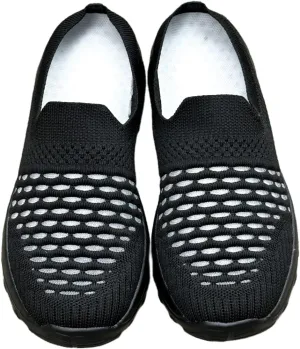 Comfortable Knit Slip-On Sneakers - Breathable Mesh Upper, High Elasticity Soft Sole, Casual Sports Shoes for Daily Wear with Superior Arch Support and Cushioning