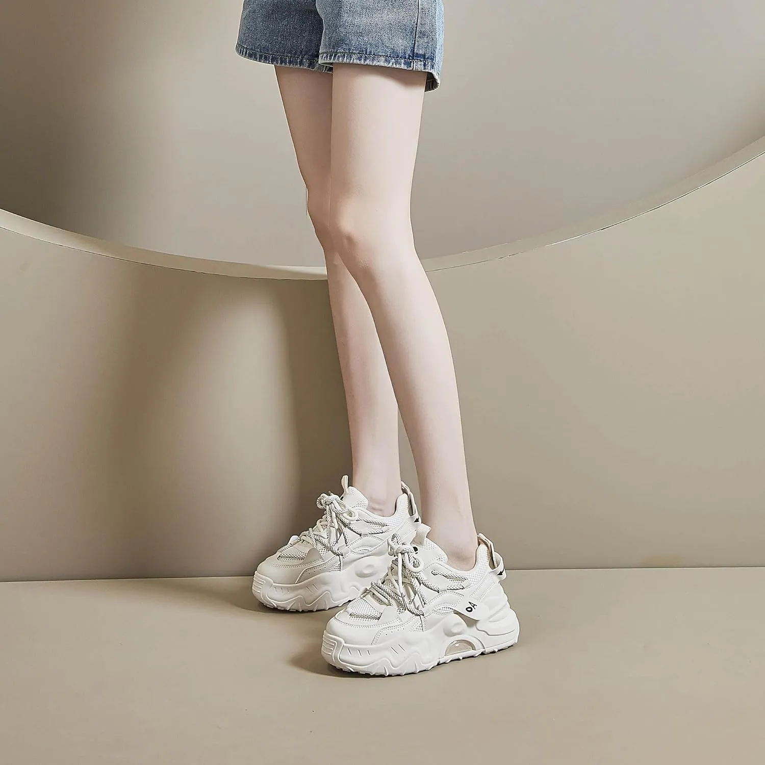 Comfortable Shoes for Women Breathable Platform Chunky Sneakers Lightweight Casual Dad Walking Shoes