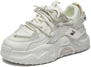 Comfortable Shoes for Women Breathable Platform Chunky Sneakers Lightweight Casual Dad Walking Shoes