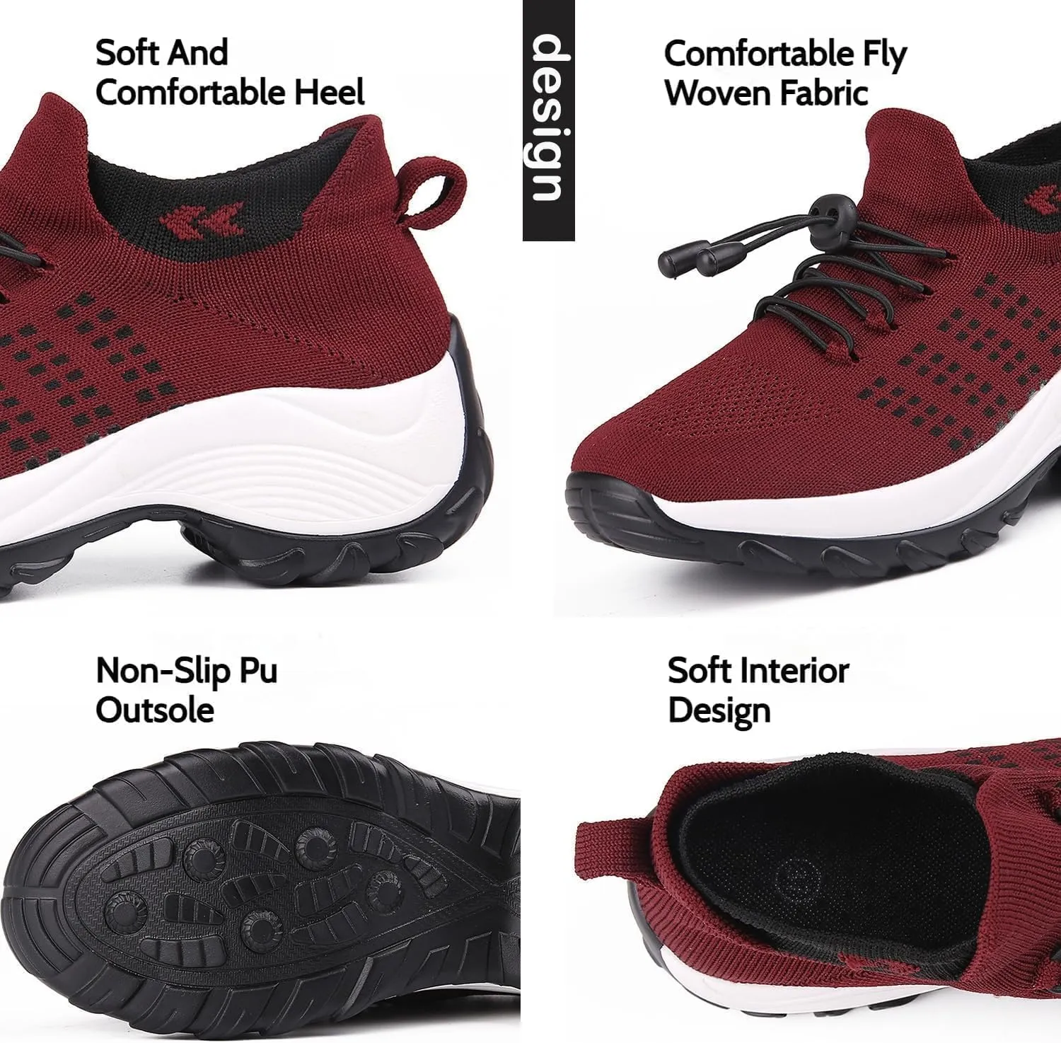 Comfortwear Ortho Stretch Cushion Shoes for Women, Orthopedic Sneakers Ortho Breathable Comfy Shoes for Plantar Fasciitis