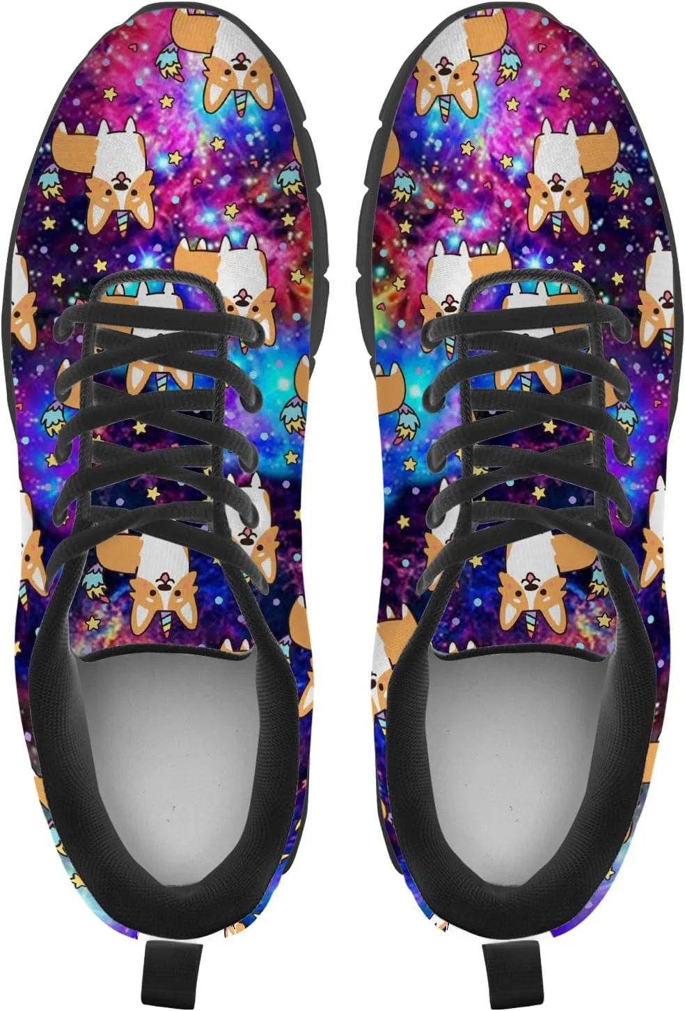 Corgi Print Shoes for Women Men Tennis Shoes Lightweight Running Sneakers Gifts for Him Her
