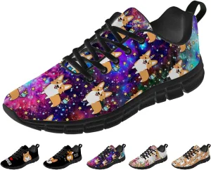 Corgi Print Shoes for Women Men Tennis Shoes Lightweight Running Sneakers Gifts for Him Her