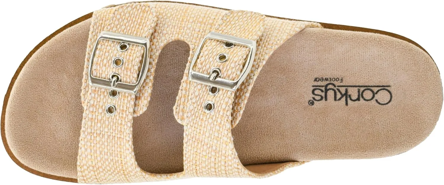 Corkys Footwear Women's Dash Sandals - Featuring Two Straps With Adjustable Buckles, A Soft Lined and Cushioned Insole, and All Day Wear - Chic and Trendy