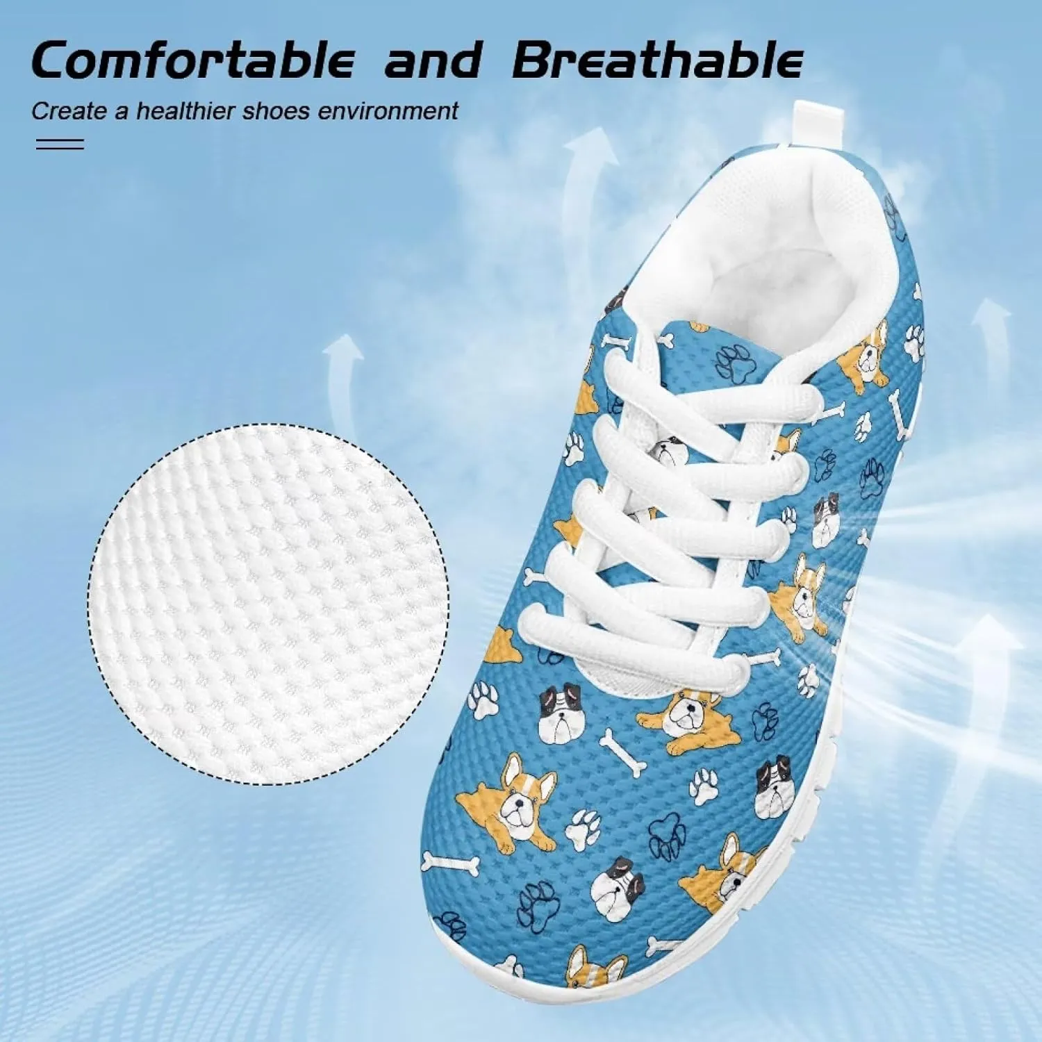 Cumagical Kids Casual Sneakers Breathable Upper Lightweight Running Shoes for Boys Girls