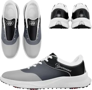 Custom Spikeless Golf Shoes for Men Women, Lightweight Breathable Golf Sneakers with Air-Outer, Customized for Teams