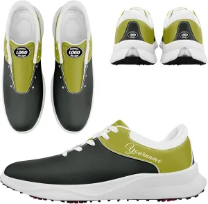 Custom Spikeless Golf Shoes for Men Women, Lightweight Breathable Golf Sneakers with Air-Outer, Customized for Teams