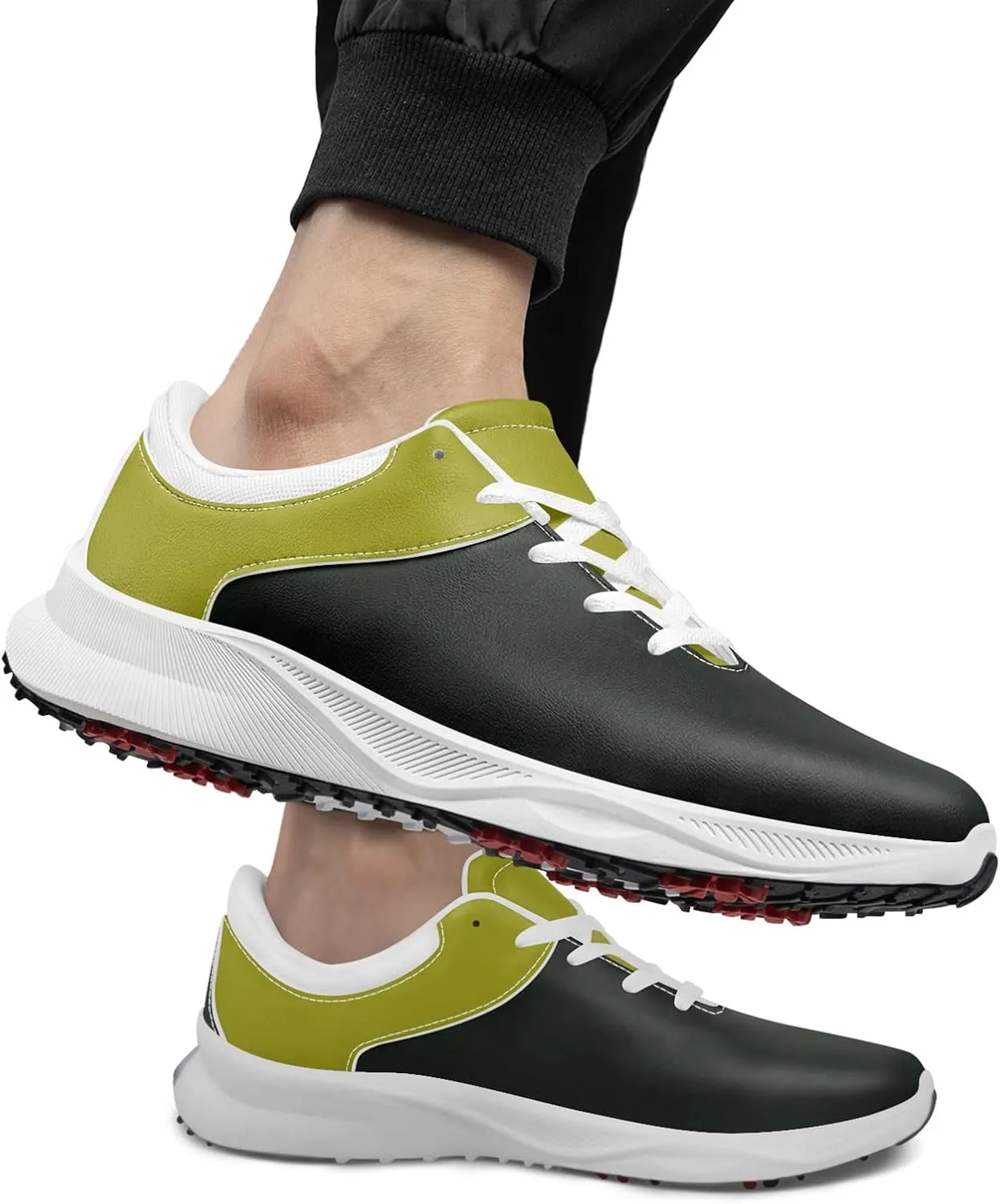 Custom Spikeless Golf Shoes for Men Women, Lightweight Breathable Golf Sneakers with Air-Outer, Customized for Teams