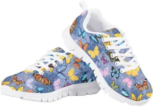 Cute Girls Fashion Sneakers Running Shoes Kids Lightweight Breathable Casual Walking Shoes