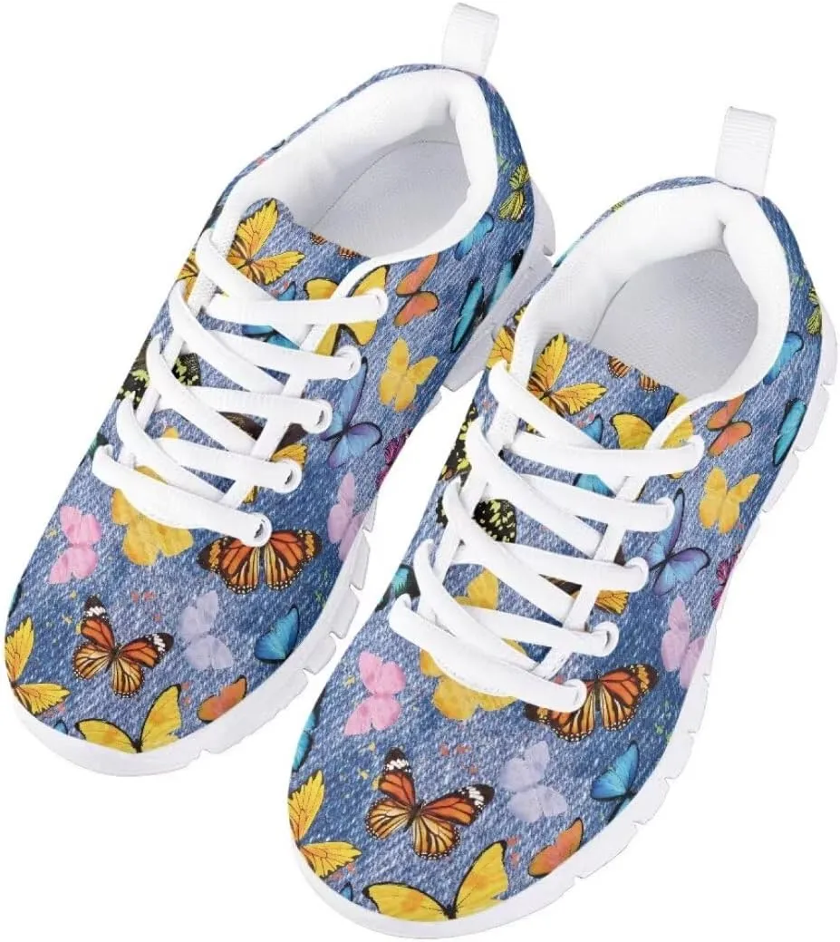 Cute Girls Fashion Sneakers Running Shoes Kids Lightweight Breathable Casual Walking Shoes