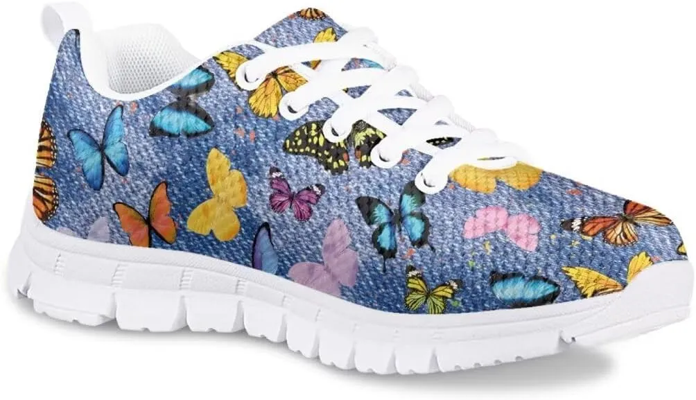 Cute Girls Fashion Sneakers Running Shoes Kids Lightweight Breathable Casual Walking Shoes