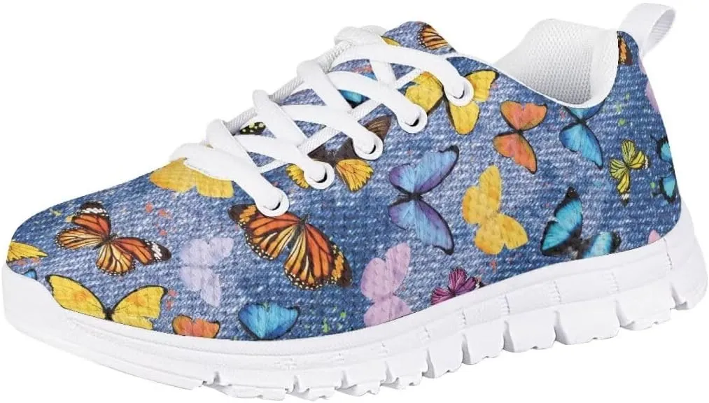 Cute Girls Fashion Sneakers Running Shoes Kids Lightweight Breathable Casual Walking Shoes