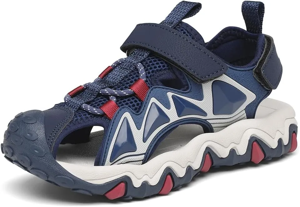 Dannto Boy's Girl's Sport Sandals Summer Closed Toe Outdoor Water Athletic Sandals (Little Kid/Big Kid)