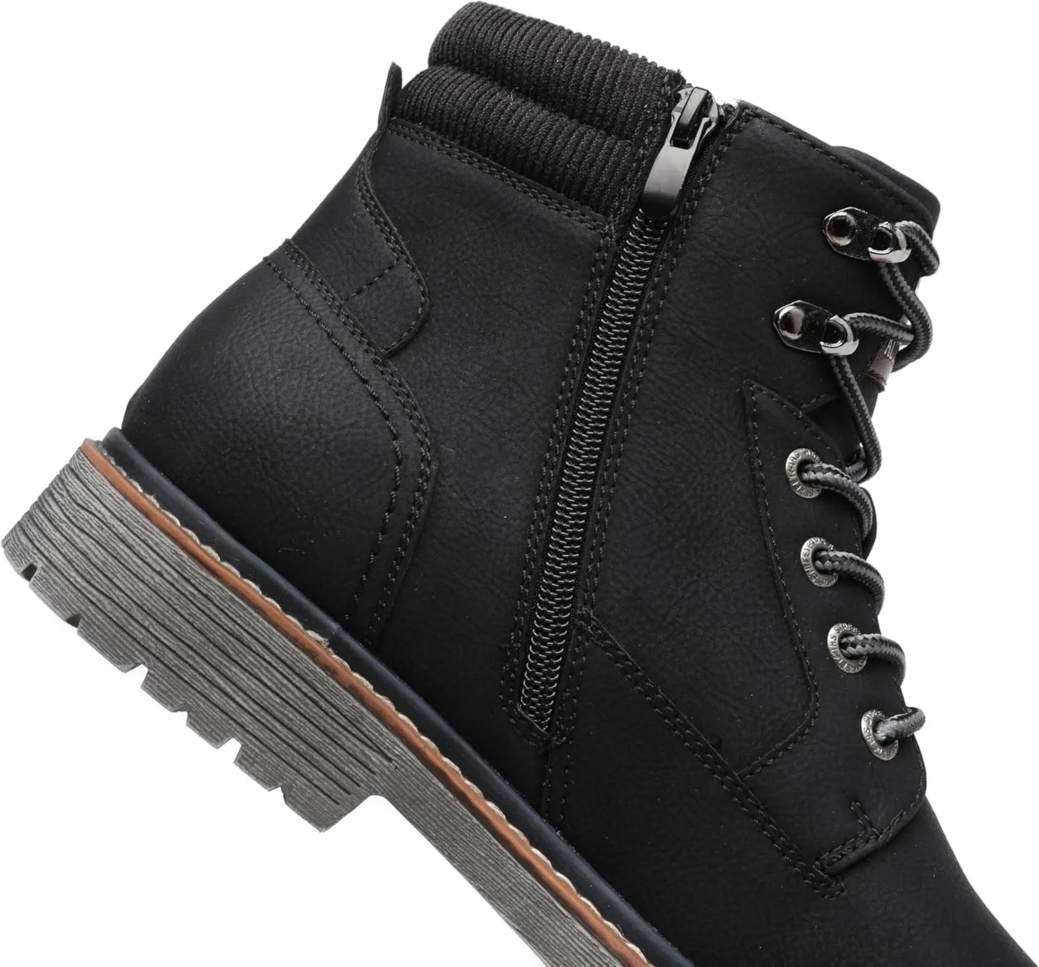 DECARSDZ Men's Fashion Lace-up Casual Chukka Boots for Men Zipper Boot