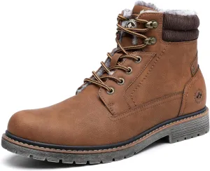 DECARSDZ Men's Fashion Lace-up Casual Chukka Boots for Men Zipper Boot