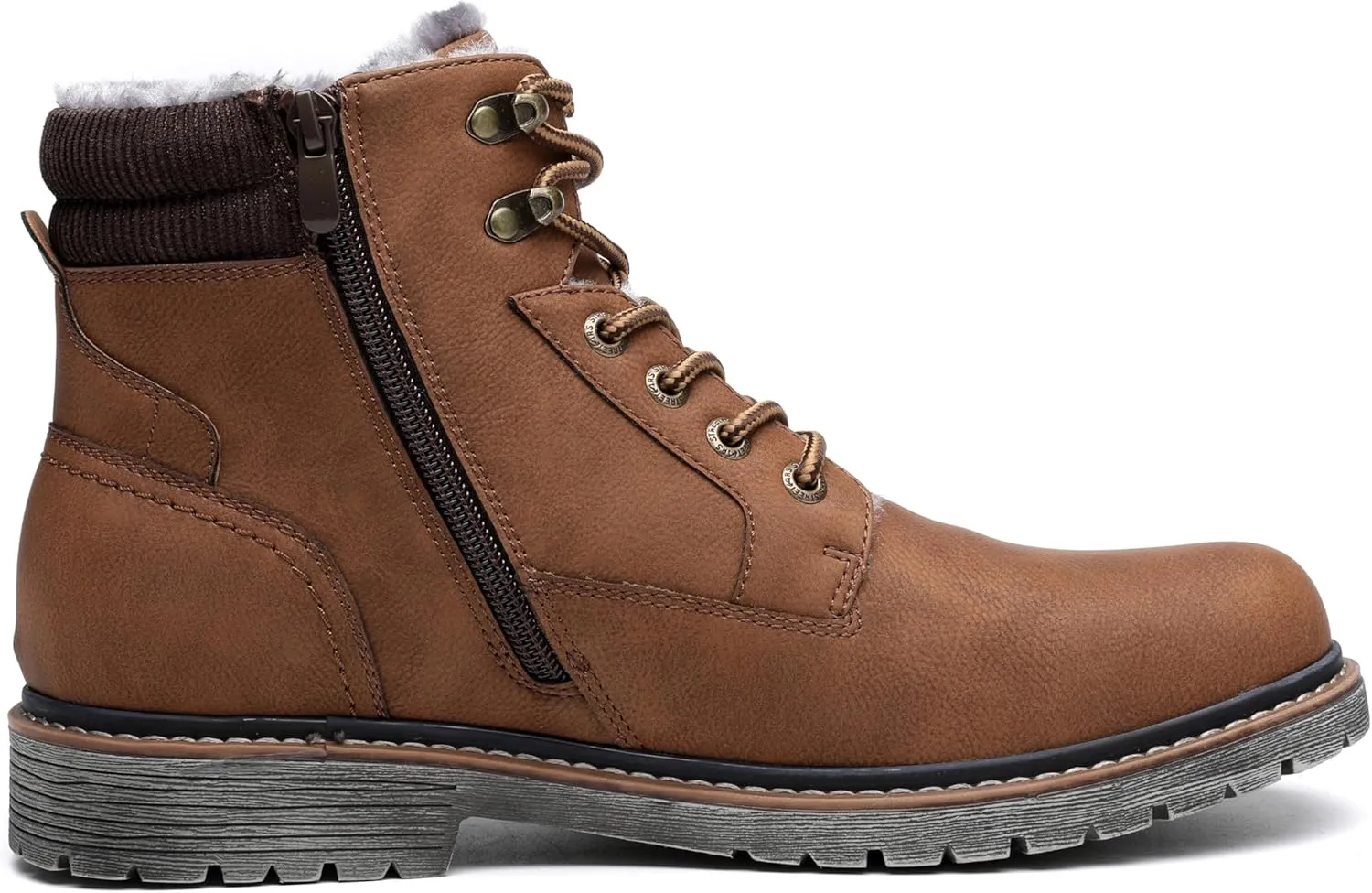 DECARSDZ Men's Fashion Lace-up Casual Chukka Boots for Men Zipper Boot