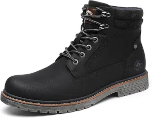 DECARSDZ Men's Fashion Lace-up Casual Chukka Boots for Men Zipper Boot