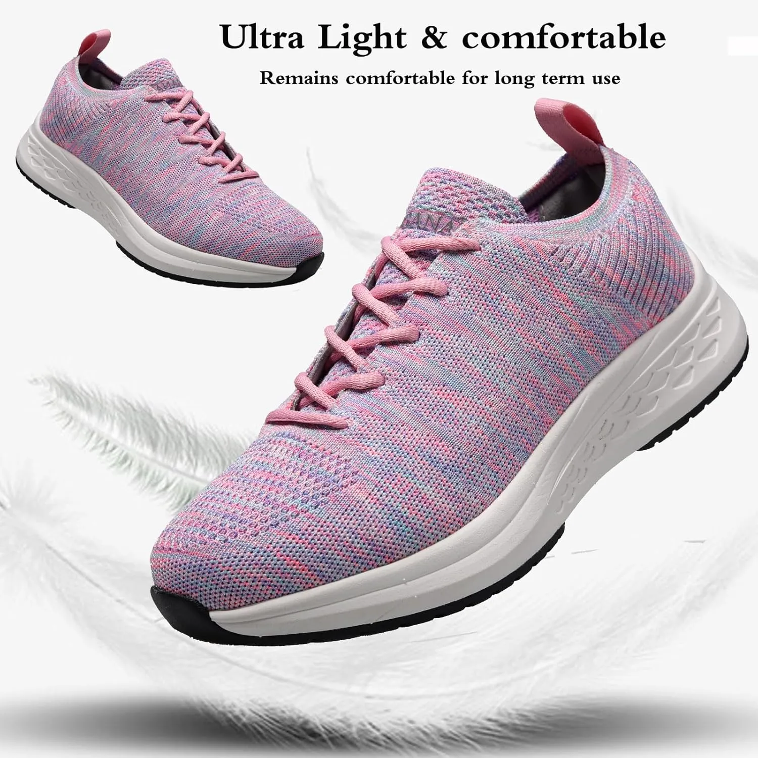 Diabetic Sneakers for Women Adjustable Widch Orthotic for Swollen Feet | Foot Pain Relief
