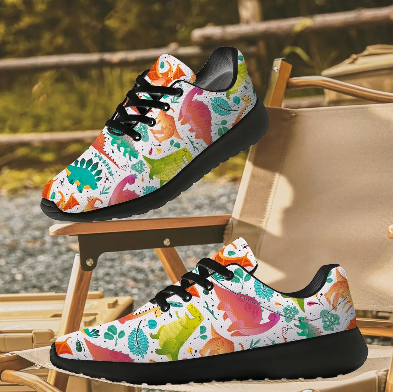 Dinosaur Shoes Womens Mens Running Shoes Cartoon Sneakers Gifts for Women Men