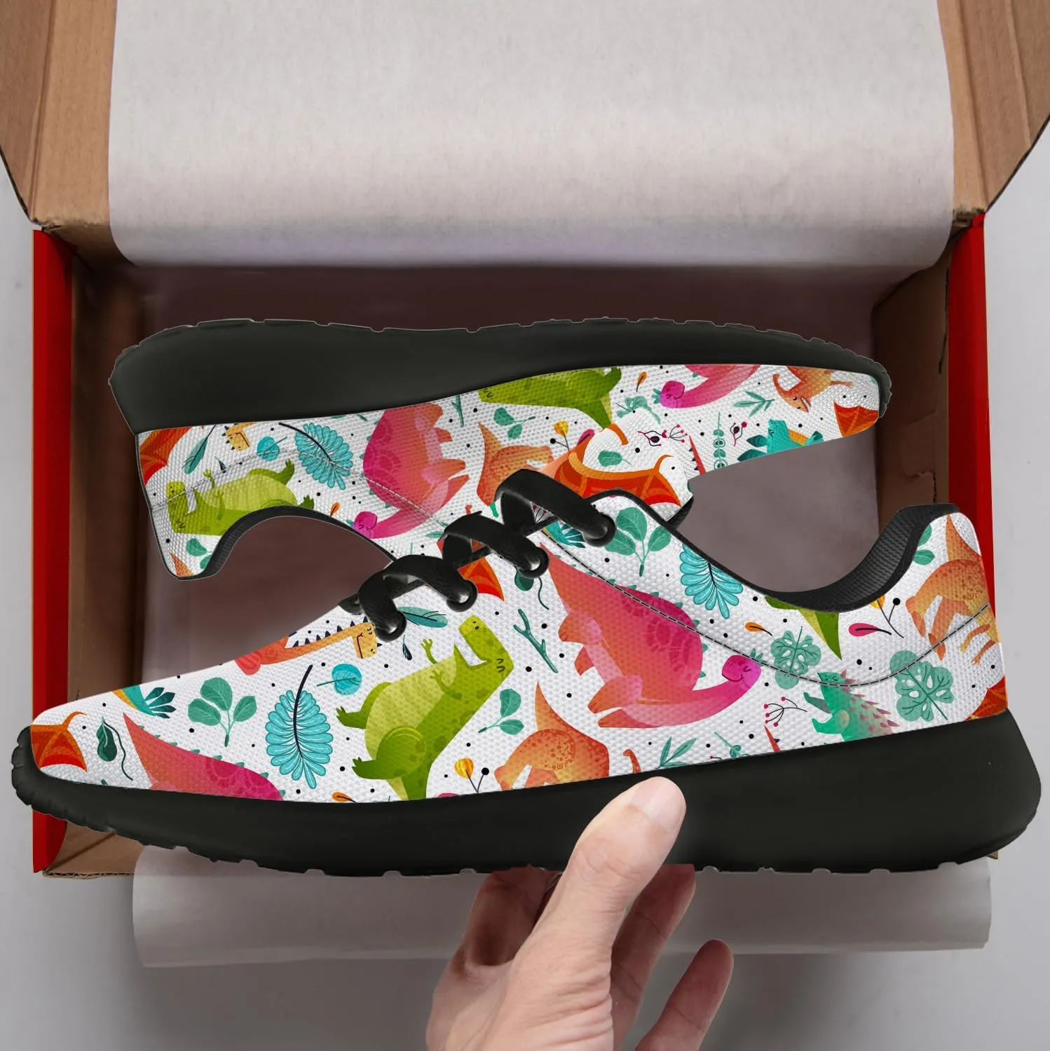 Dinosaur Shoes Womens Mens Running Shoes Cartoon Sneakers Gifts for Women Men