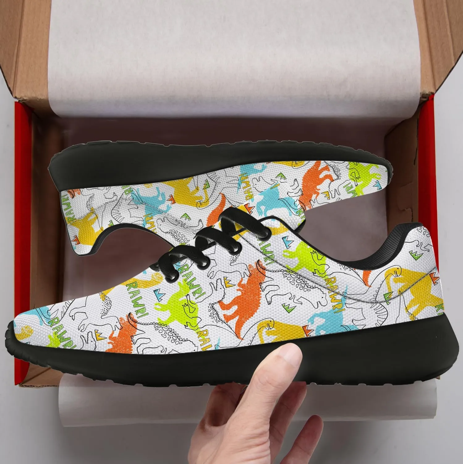 Dinosaur Shoes Womens Mens Running Shoes Cartoon Sneakers Gifts for Women Men