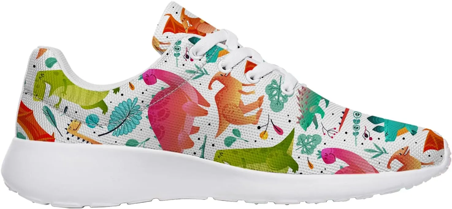 Dinosaur Shoes Womens Mens Tennis Shoes Cartoon Sneakers Gifts for Women Men