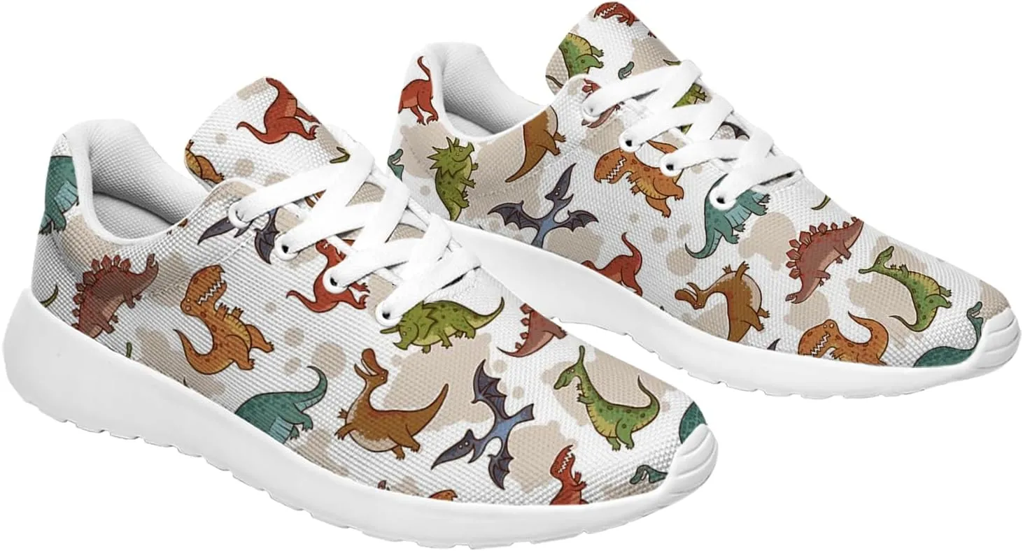 Dinosaur Shoes Womens Mens Tennis Shoes Cartoon Sneakers Gifts for Women Men