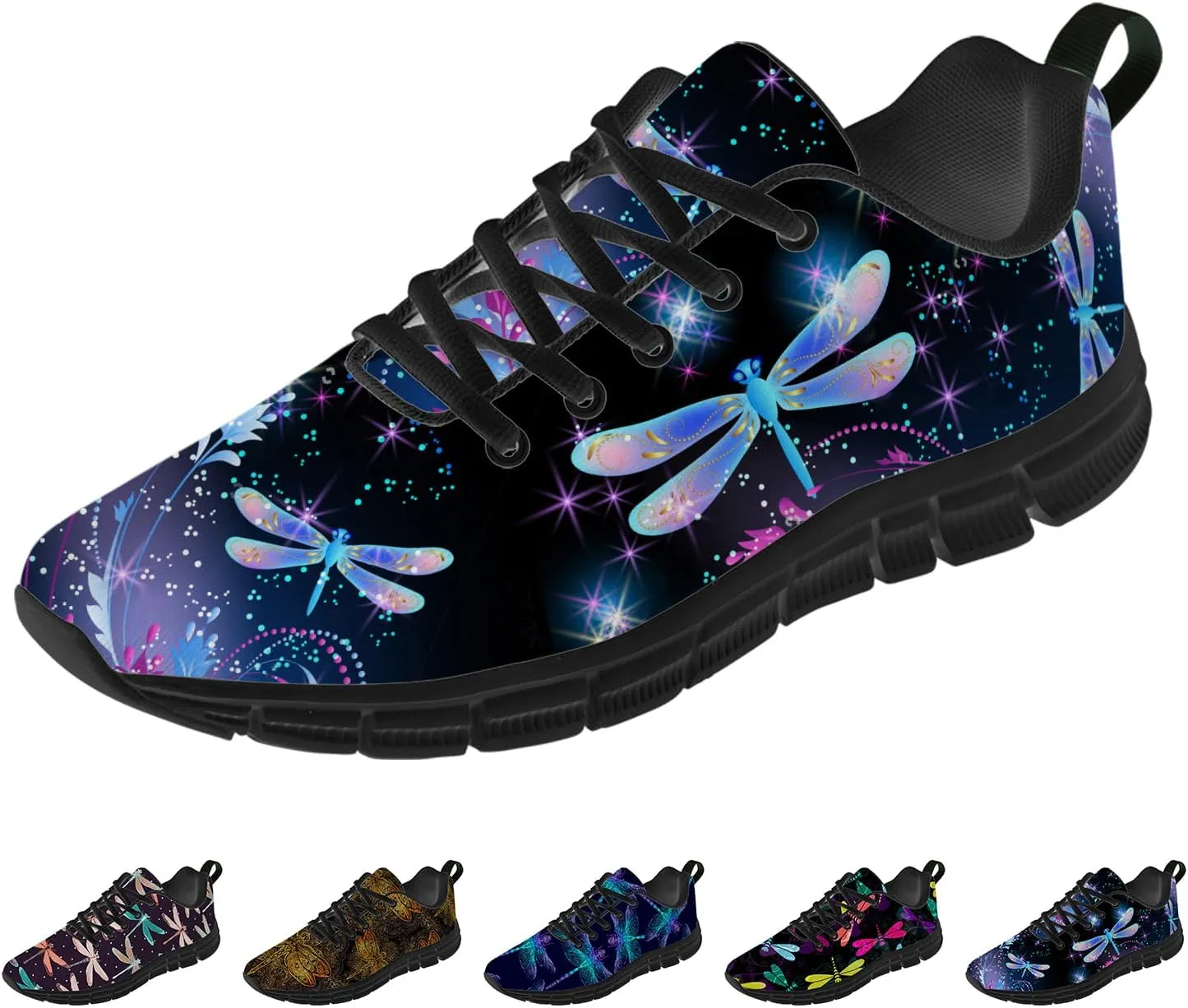 Dragonfly Shoes for Women Men Novelty Printed Shoes Comfort Tennis Shoes Lightweight Sneakers