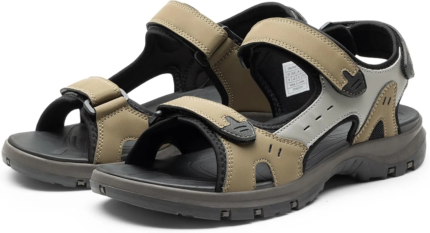 DREAM PAIRS Men’s Arch Support Hiking Sandals Sport Outdoor Athletic Comfortable Summer Beach Water Sandals