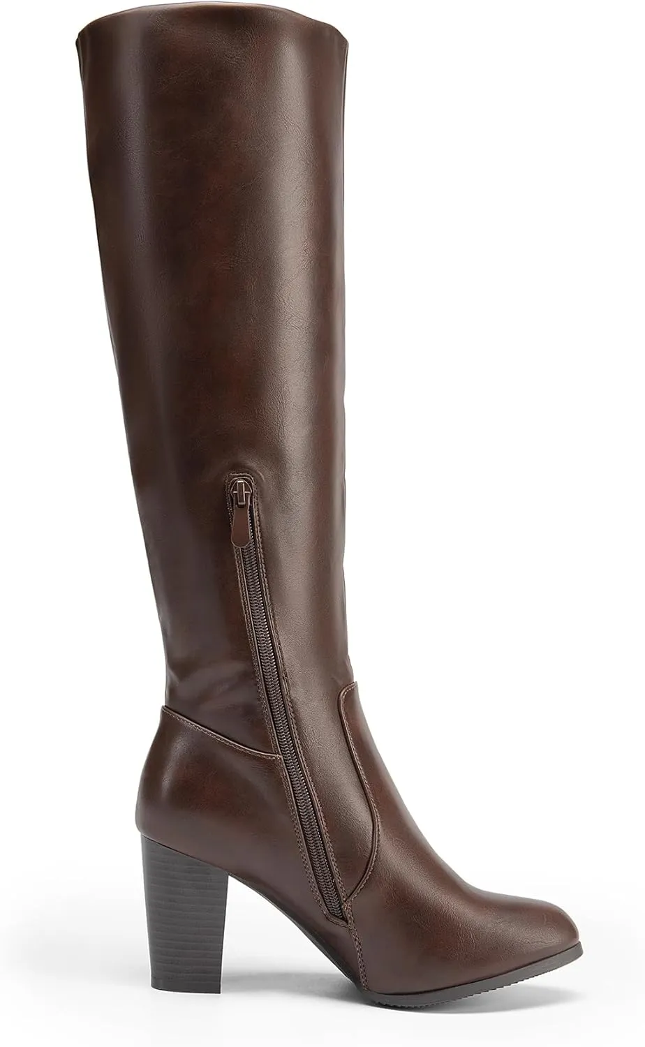 DREAM PAIRS Women's Chunky Heel Knee High and Up Boots