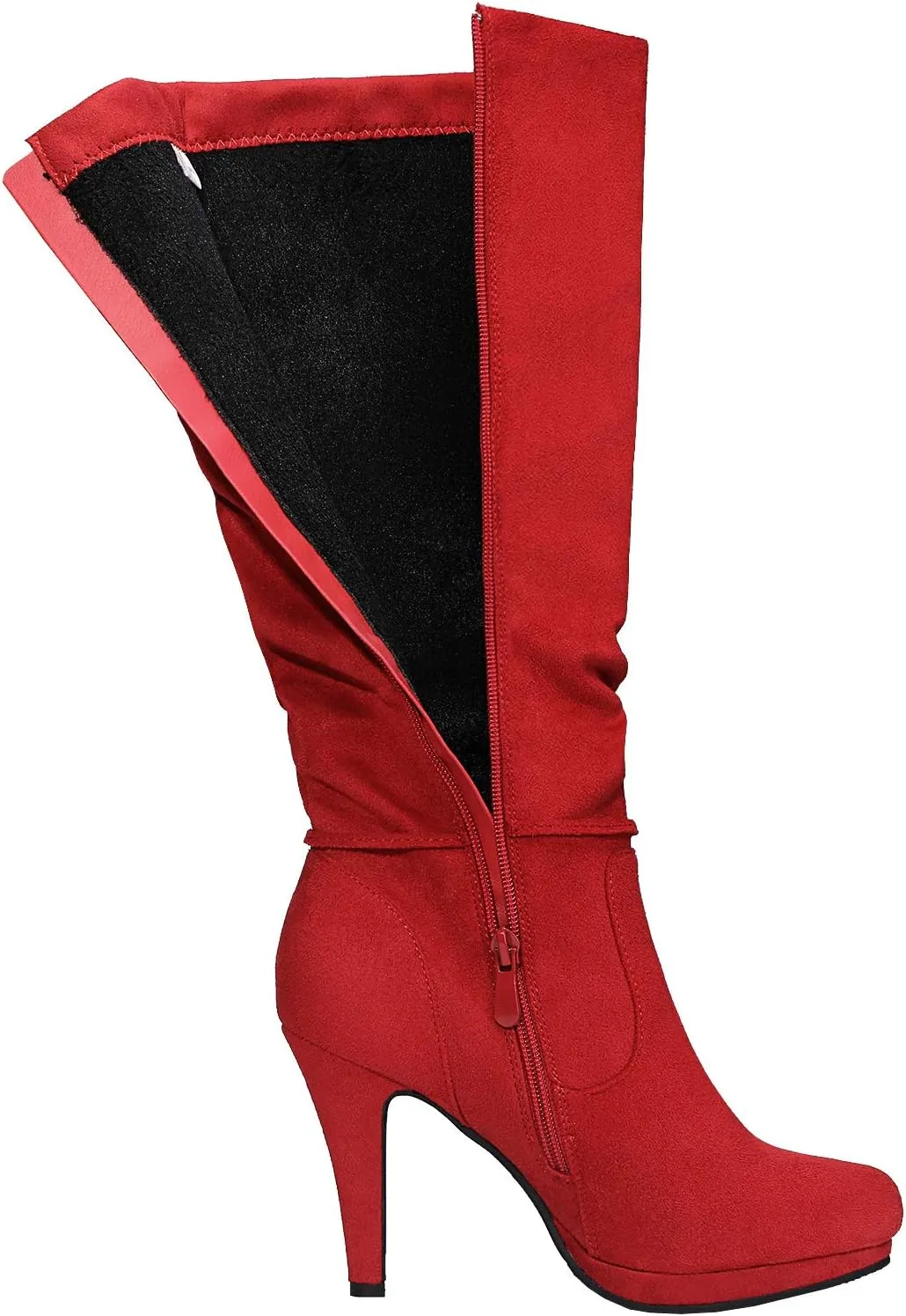 DREAM PAIRS Women's Knee High Platform Heel Boots