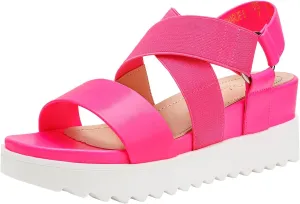 DREAM PAIRS Women’s Open Toe Ankle Strap Platform Wedge Sandals