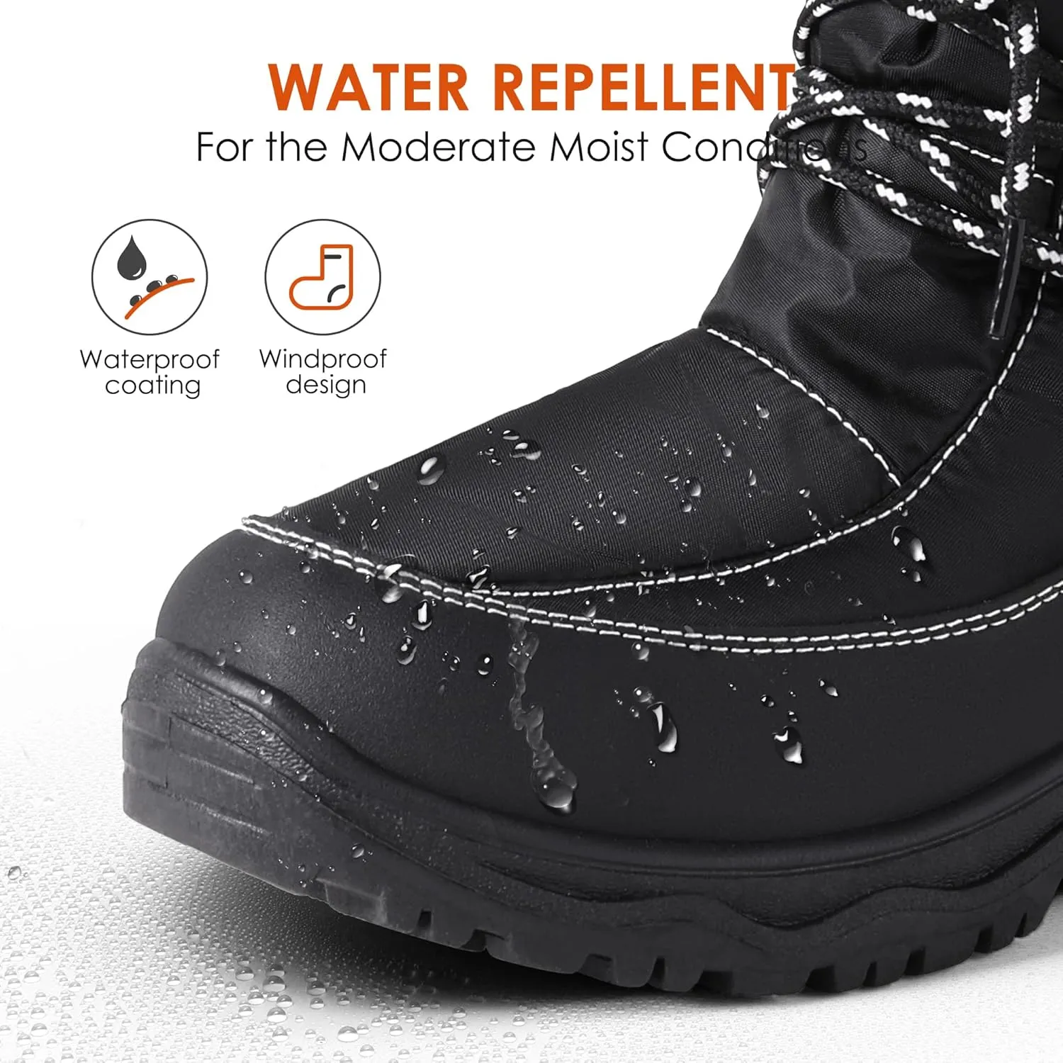 DREAM PAIRS Women's Warm Faux Fur Lined Mid-Calf Winter Snow Boots