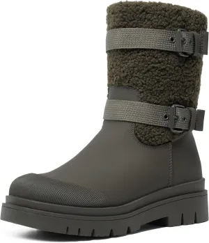DREAM PAIRS Women's Waterproof Winter Snow Boots with Warm Comfortable Fur Lining, Anti Slip Rubber Mid-Calf Booties Outdoor