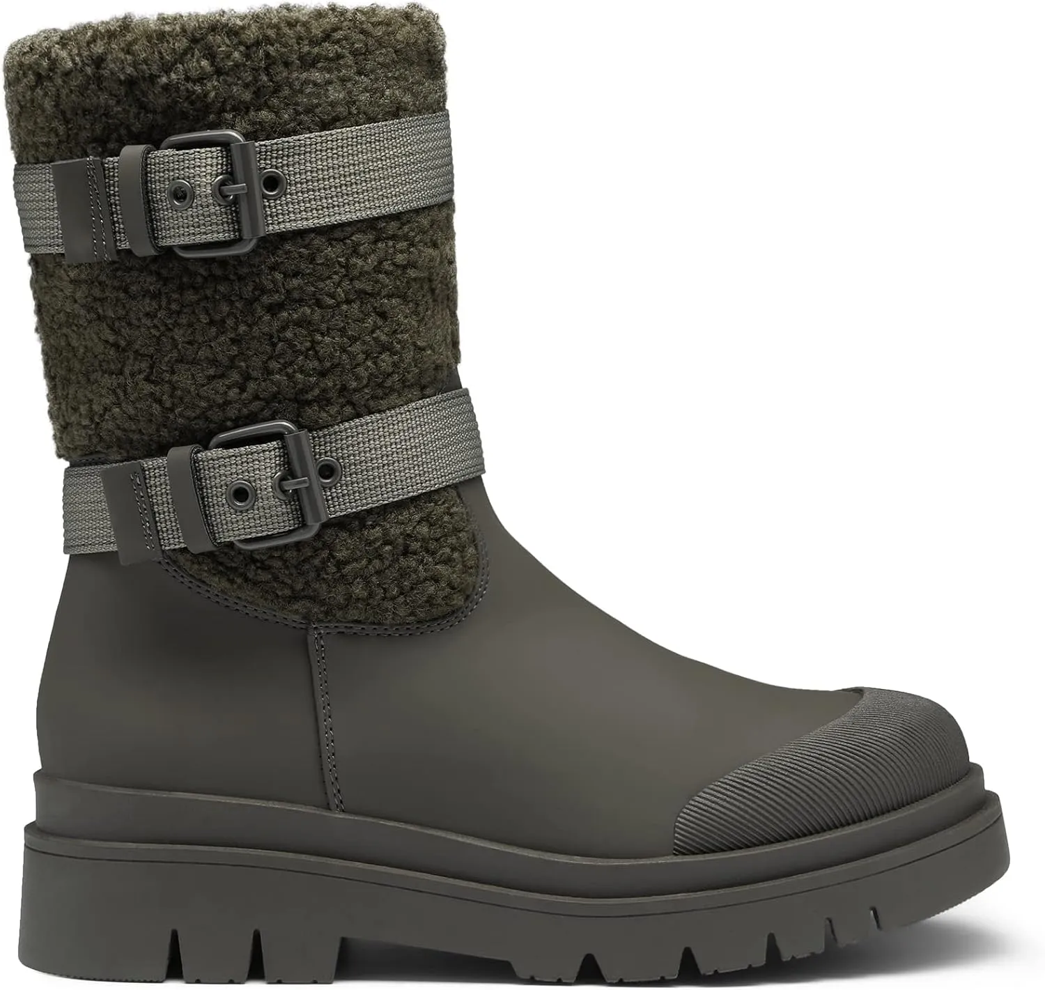 DREAM PAIRS Women's Waterproof Winter Snow Boots with Warm Comfortable Fur Lining, Anti Slip Rubber Mid-Calf Booties Outdoor
