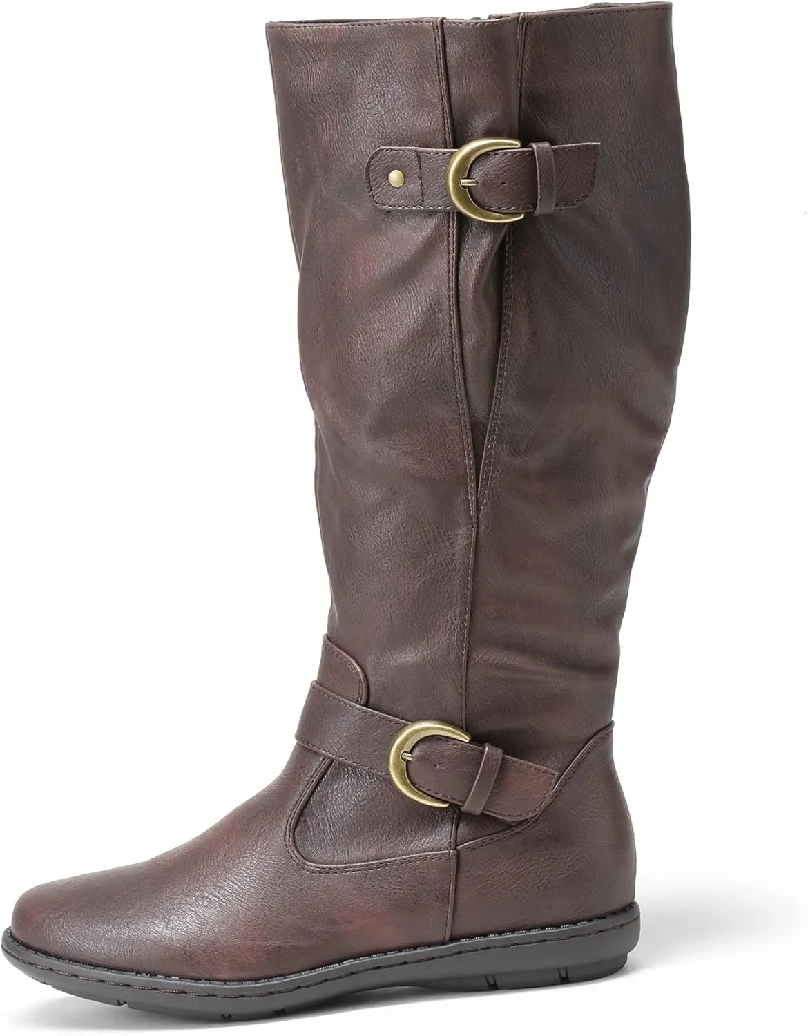 DREAM PAIRS Women's Wide Calf Knee High Boots, Fashion Faux Fur-Lined Winter Boots