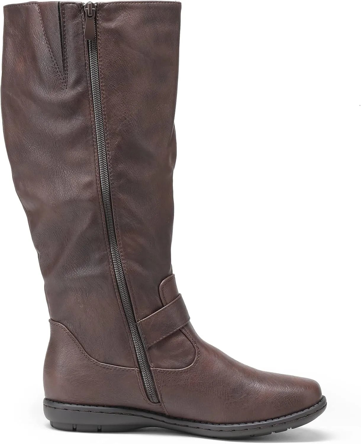 DREAM PAIRS Women's Wide Calf Knee High Boots, Fashion Faux Fur-Lined Winter Boots