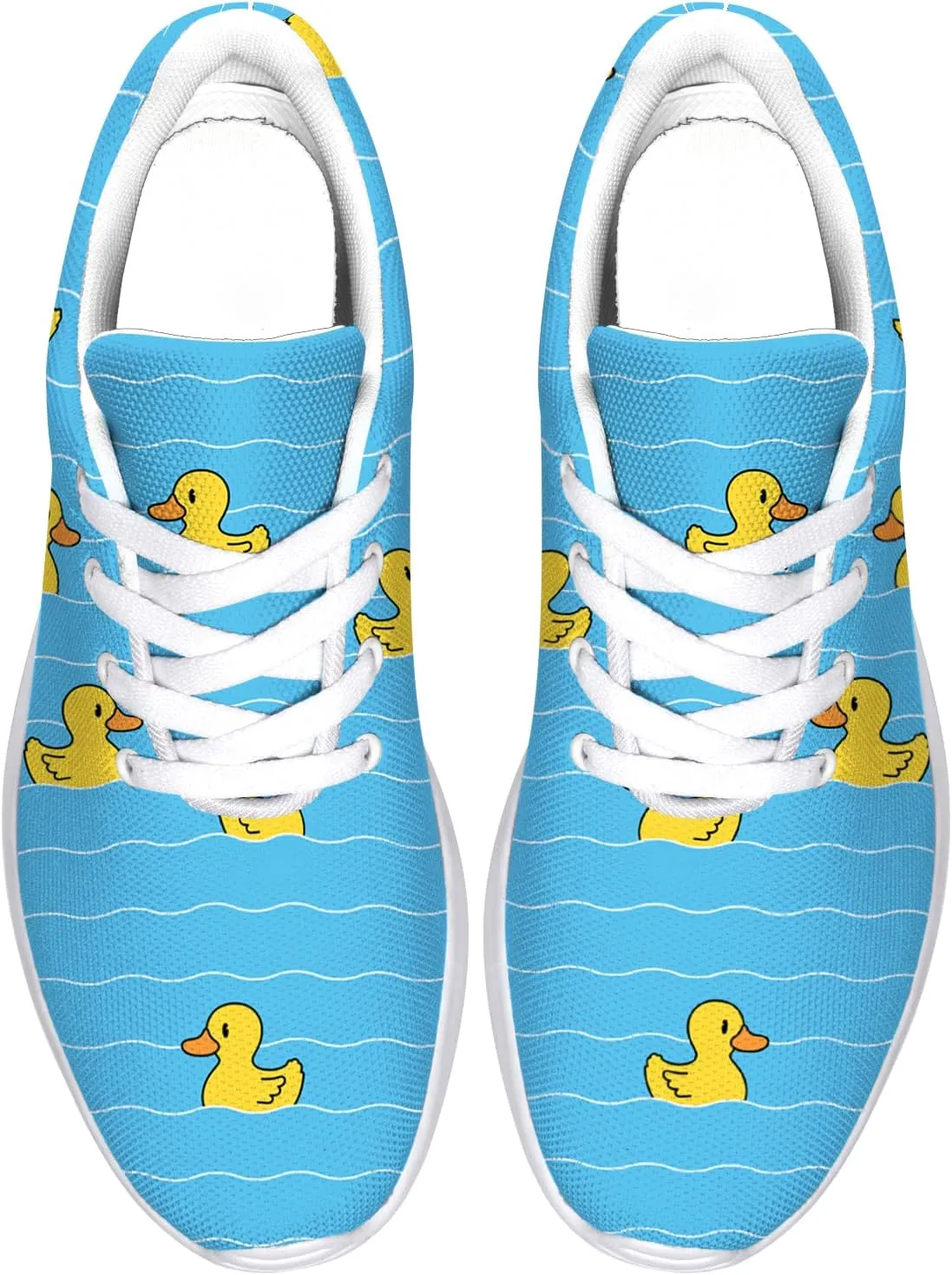 Duck Print Shoes Womens Mens Tennis Shoes Cartoon Sneakers Running Shoes Funny Gifts for Women Men