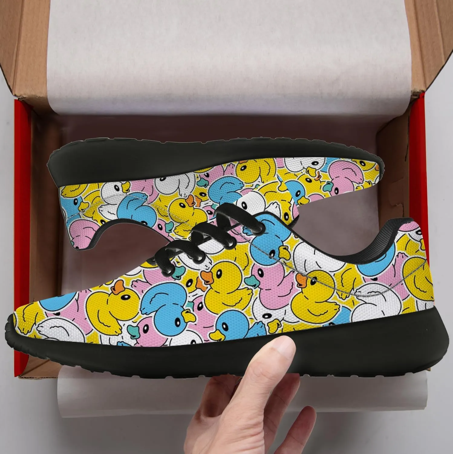 Duck Shoes for Women Men Running Shoes Cute Animal Sneakers Tennis Shoes Gifts for Women Men