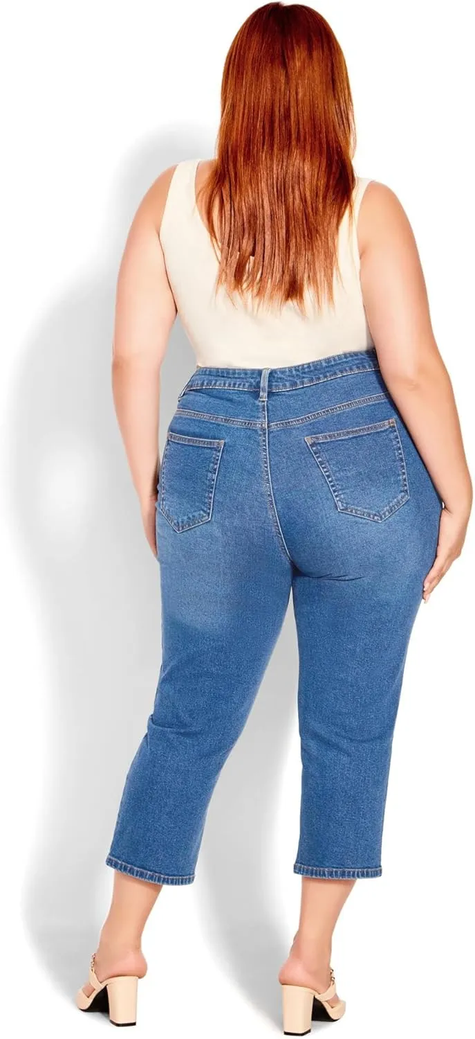 EVANS Women's Denim Love Crops