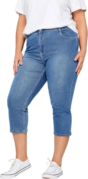 EVANS Women's Denim Love Crops